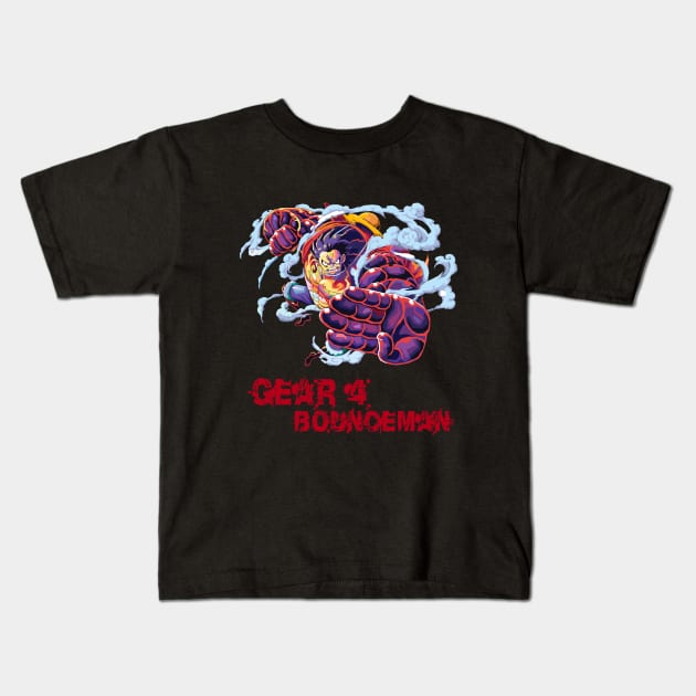 Luffy gear fourth one piece Kids T-Shirt by Danwpap2